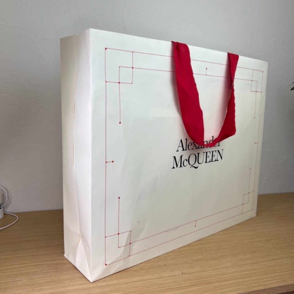 EMPTY Alexander McQueen Authentic XLARGE Paper Shopping Gift Bag